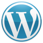 wordpress blue logo